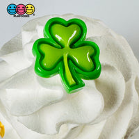 Shamrock 3 Leaf Clover Flat Back Charms Cabochons Saint Patricks Day Decoden 10 Pcs Playcode3 Llc