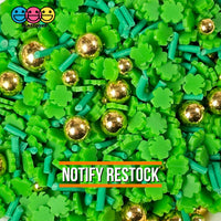 Shamrock Golden Bead Mix Saint Patricks Day Fake Sprinkle Confetti Funfetti Playcode3 Llc 10 Grams
