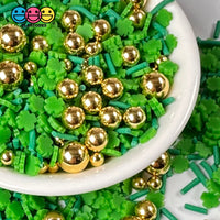 Shamrock Golden Bead Mix Saint Patricks Day Fake Sprinkle Confetti Funfetti Playcode3 Llc