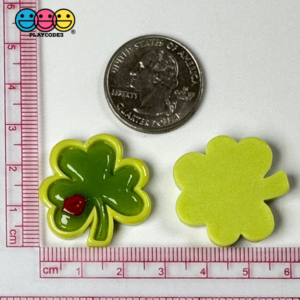 Shamrock Kiss Me Im Irish Clover Flat Back Charms Red Lips Cabochons Saint Patricks Day Decoden 10