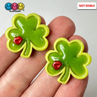 Shamrock Kiss Me Im Irish Clover Flat Back Charms Red Lips Cabochons Saint Patricks Day Decoden 10