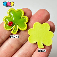Shamrock Kiss Me Im Irish Clover Flat Back Charms Red Lips Cabochons Saint Patricks Day Decoden 10