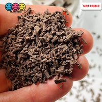 Shaved Shredded Chocolate Crumbs Cookie Crumbles Faux Food Realistic Pieces Fake Bake Topper
