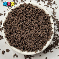 Shaved Shredded Chocolate Crumbs Cookie Crumbles Faux Food Realistic Pieces Fake Bake Topper