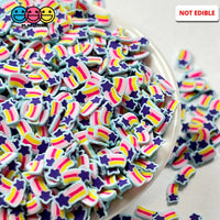 Shooting Star Fimo Fake Clay Sprinkles Blue Stars Fireworks 4Th Of July Confetti Funfetti Sprinkle