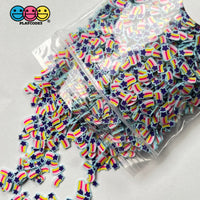 Shooting Star Fimo Fake Clay Sprinkles Blue Stars Fireworks 4Th Of July Confetti Funfetti Sprinkle