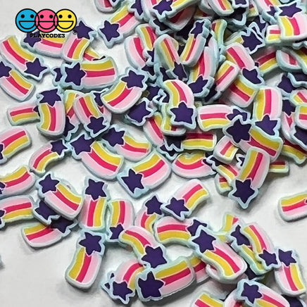 Shooting Star Fimo Fake Clay Sprinkles Blue Stars Fireworks 4Th Of July Confetti Funfetti Sprinkle