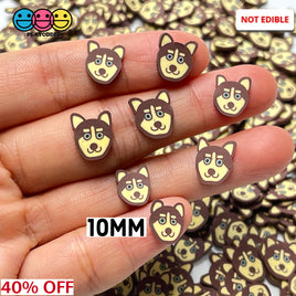 Siberian Husky Blue Eyed Dog Fimo Slices Fake Food Sprinkles Decoden Sprinkle