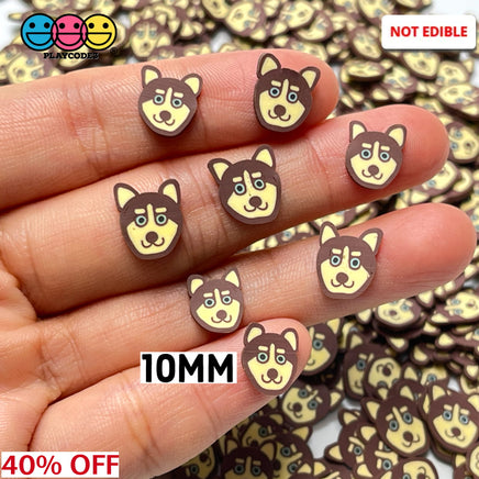 Siberian Husky Blue Eyed Dog Fimo Slices Fake Food Sprinkles Decoden Sprinkle