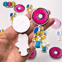 Simpsons Family Homer Doughnut Theme Planar Donut Decoden Planars 10Pcs