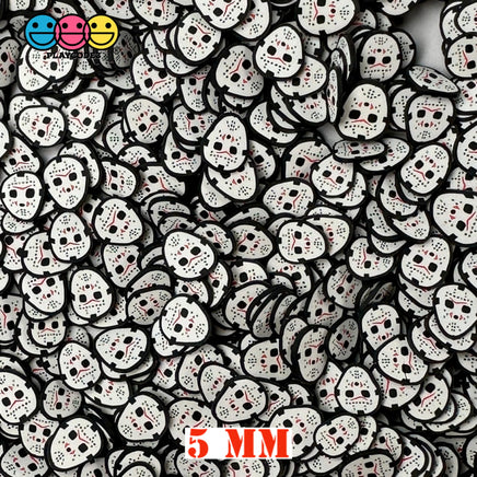 Ski Mask Horror Movie Character Fake Clay Sprinkles Decoden Fimo Jimmies 5Mm/10Mm Playcode3 Llc 10