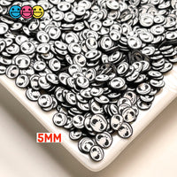 Skull Face Black White Skeleton Fimo Slices Polymer Clay Fake Sprinkles Halloween 10/5Mm Sprinkle