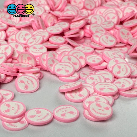 Skull Face Pink White Skeleton Jack Skellington Halloween 5Mm/10Mm Fake Clay Sprinkles Decoden Fimo