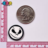 Skull Face Stitch Mouth Large Fimo Slices Fake Sprinkles Halloween Decoden Funfetti 20Mm Sprinkle