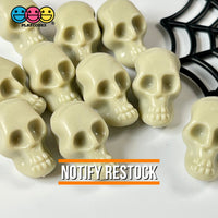 Skull Small Caveman Skeleton Cabochon Charm Halloween Decoden 10 Pcs