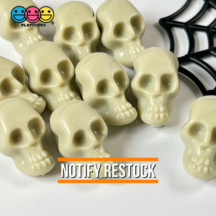 Skull Small Caveman Skeleton Cabochon Charm Halloween Decoden 10 Pcs
