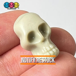 Skull Small Caveman Skeleton Cabochon Charm Halloween Decoden 10 Pcs