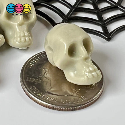 Skull Small Caveman Skeleton Cabochon Charm Halloween Decoden 10 Pcs