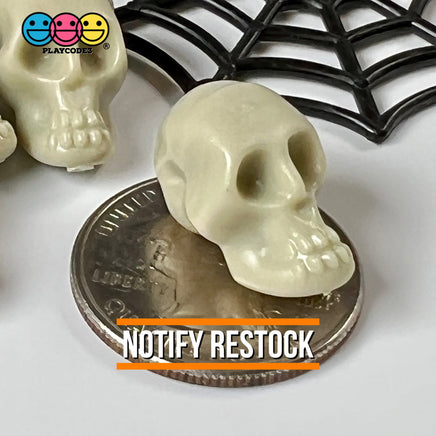 Skull Small Caveman Skeleton Cabochon Charm Halloween Decoden 10 Pcs