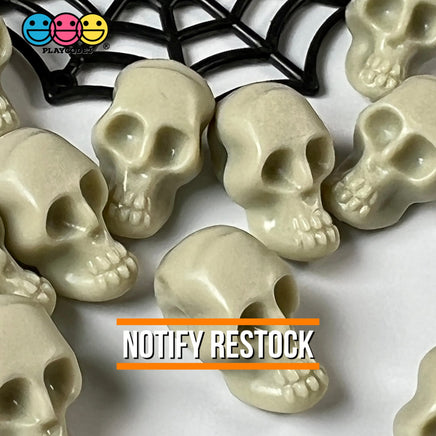 Skull Small Caveman Skeleton Cabochon Charm Halloween Decoden 10 Pcs
