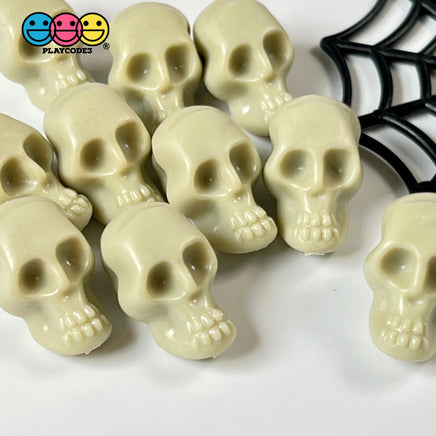 Skull Small Caveman Skeleton Cabochon Charm Halloween Decoden 10 Pcs