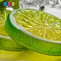 Slice Citrus Fruit Charms Faux Fruits Slices Lemon Orange Lime Plastic Not Bendable Translucent Fake