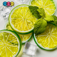 Slice Citrus Fruit Charms Faux Fruits Slices Lemon Orange Lime Plastic Not Bendable Translucent Fake