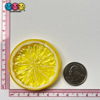 Slice Citrus Fruit Charms Faux Fruits Slices Lemon Orange Lime Plastic Not Bendable Translucent Fake