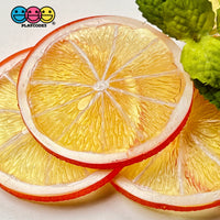 Slice Fruit Charms Faux Fruits Slices Orange Lemon Lime Decoden Fake Food 10Pcs