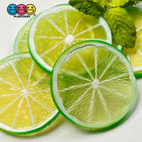 Slice Fruit Charms Faux Fruits Slices Orange Lemon Lime Decoden Fake Food 10Pcs