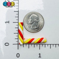 Small Short Fake Candy Corn Twist Cabochons Decoden Charm 10 pcs PLAYCODE3 Charm