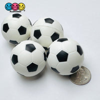 3D Small Stress Relief Ball Squish Foam Light Weight Sports Basketball Soccer Baseball Football Charm 4 pcs PLAYCODE3