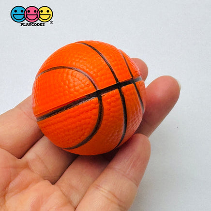 3D Small Stress Relief Ball Squish Foam Light Weight Sports Basketball Soccer Baseball Football Charm 4 pcs PLAYCODE3