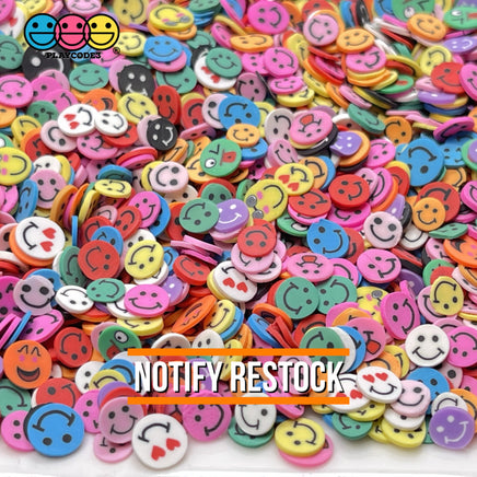 Smiling Faces Multiple Colorsfimo Slices Fake Clay Sprinkles Emojis Decoden Jimmies Funfetti 20