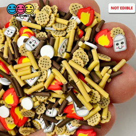 Smores Camp Fire Cookies Fake Clay Sprinkles Fimo Mix Kawaii Marshmallow Confetti Jimmies Funfetti