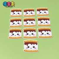 Smores Kawaii Campfire Theme Planar Flatback Cabochon Planars