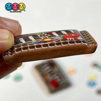 Snack Bag Of Chocolate Candy Fake Food Flatback Charm Cabochons 10 Pcs