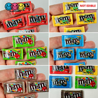 Snack Bag Of Chocolate Candy Fake Food Flatback Charm Cabochons 10 Pcs