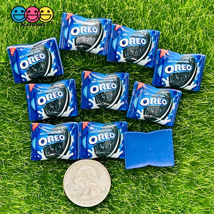 Snack Bag Of Cookies Fake Food Flatback Charm Cabochons 10 Pcs