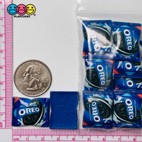 Snack Bag Of Cookies Fake Food Flatback Charm Cabochons 10 Pcs