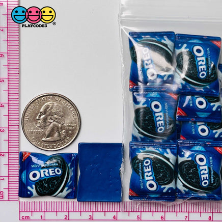 Snack Bag Of Cookies Fake Food Flatback Charm Cabochons 10 Pcs