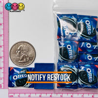 Snack Bag Of Cookies Fake Food Flatback Charm Cabochons 10 Pcs