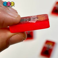 Snack Box Candy Chocolate Sticks Japanese Fake Food Flat Back Charm Cabochons 10 Pcs