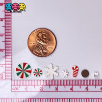 Snowflake Peppermint Bark Christmas Mix Fimo Chocolate Confetti Candy Cane Fake Sprinkles Sprinkle