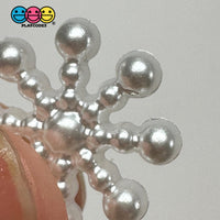 Snowflake Small Winter Christmas Holiday Flatback Cabochons Decoden Charm 10 Pcs Playcode3 Llc