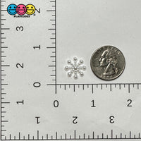 Snowflake Small Winter Christmas Holiday Flatback Cabochons Decoden Charm 10 Pcs Playcode3 Llc