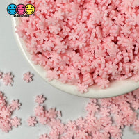 Snowflakes Pink Christmas Fimo Fake Polymer Clay Sprinkles Jimmies Funfetti Playcode3 Llc Sprinkle