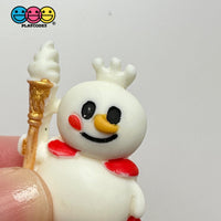 Snowman Holiday Winter Christmas Flatback Cabochons Decoden Charm 10 Pcs Playcode3 Llc