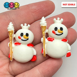 Snowman Holiday Winter Christmas Flatback Cabochons Decoden Charm 10 Pcs Playcode3 Llc