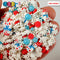 Snowman Snow Flakes Candy Ball Christmas Holiday 5Mm/10Mm Fake Clay Sprinkles Decoden Fimo Jimmies